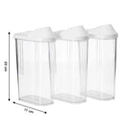 Premium set of three 1100 ML airtight kitchen storage containers