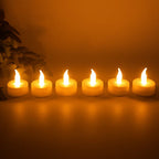 LED candle light set providing safe, flameless illumination at home