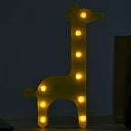 Battery operated giraffe shape decorative LED night light for kids