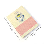 Inner ruled pages of hardbound diary for structured writing