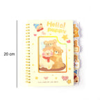 School notebook with spiral binding and fun design