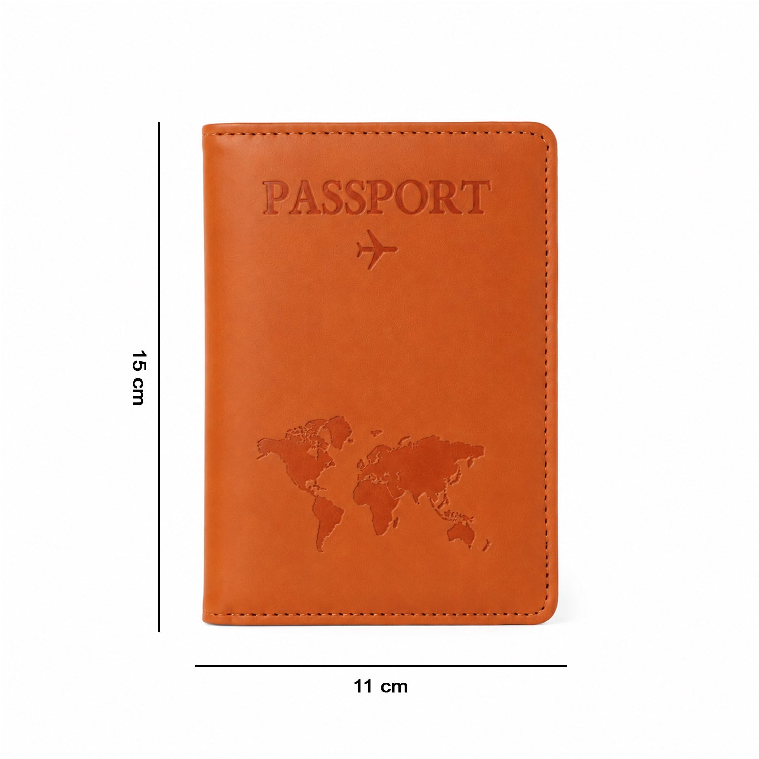Durable PU leather travel passport holder designed for frequent travelers