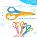 Plastic safety scissors for kids' creative activities