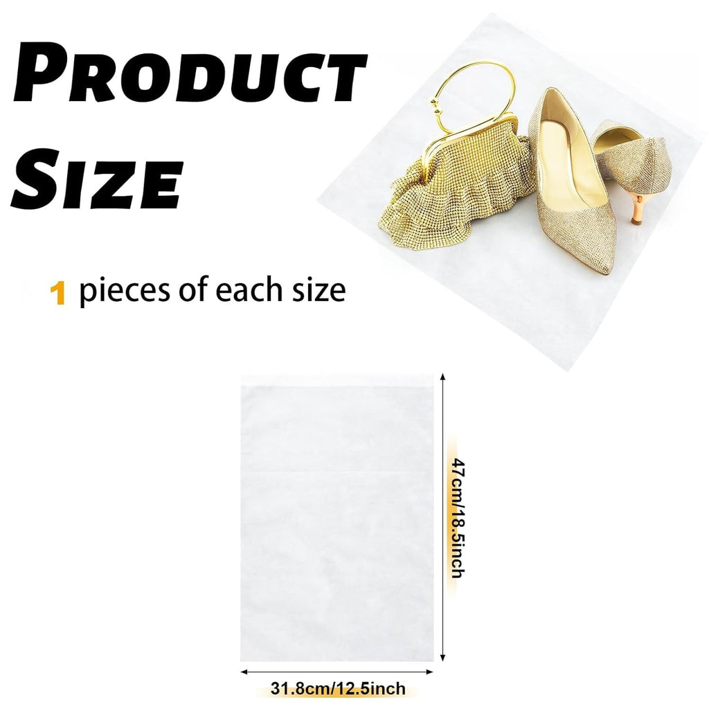 Dustproof non-woven shoe bag protecting footwear from dirt