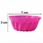Size dimensions of silicone cupcake mould in 7cm x 3cm