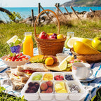 Clear fridge storage box ideal for snacks and fruits