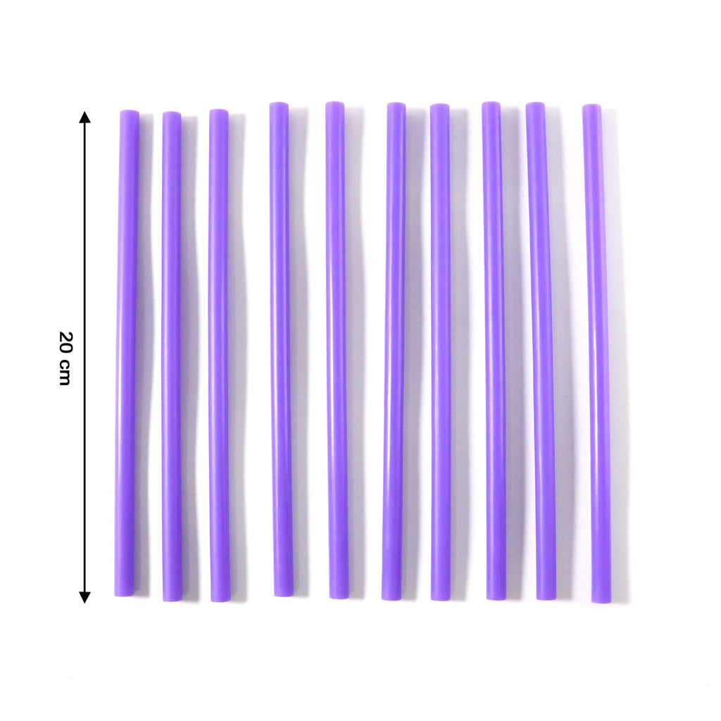 Pack of 10 reusable straws perfect for home and café use