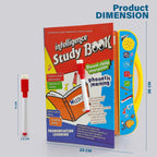 Musical learning book displaying colorful vehicle images and associated sounds for kids.