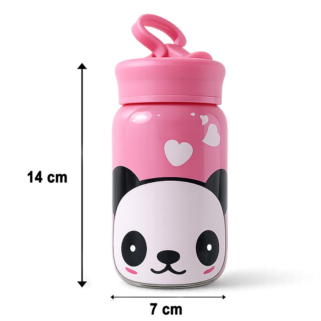 Leak-resistant glass drinking bottle with carry loop
