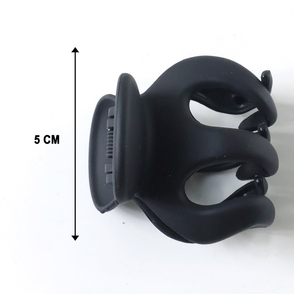 Large durable matte hair claw clip design