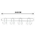 Multi-hook rack for towels, bags, keys, and household accessories