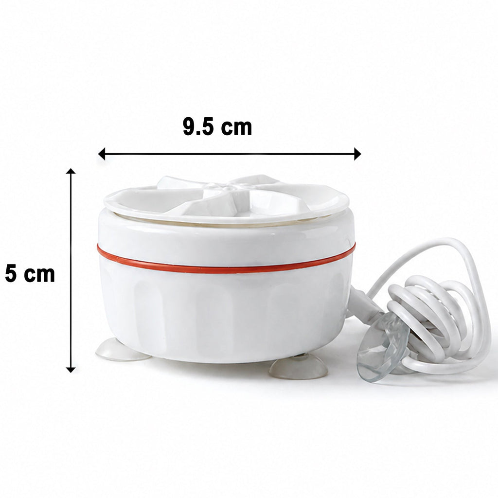 Mini electric washing machine side view for small laundry tasks