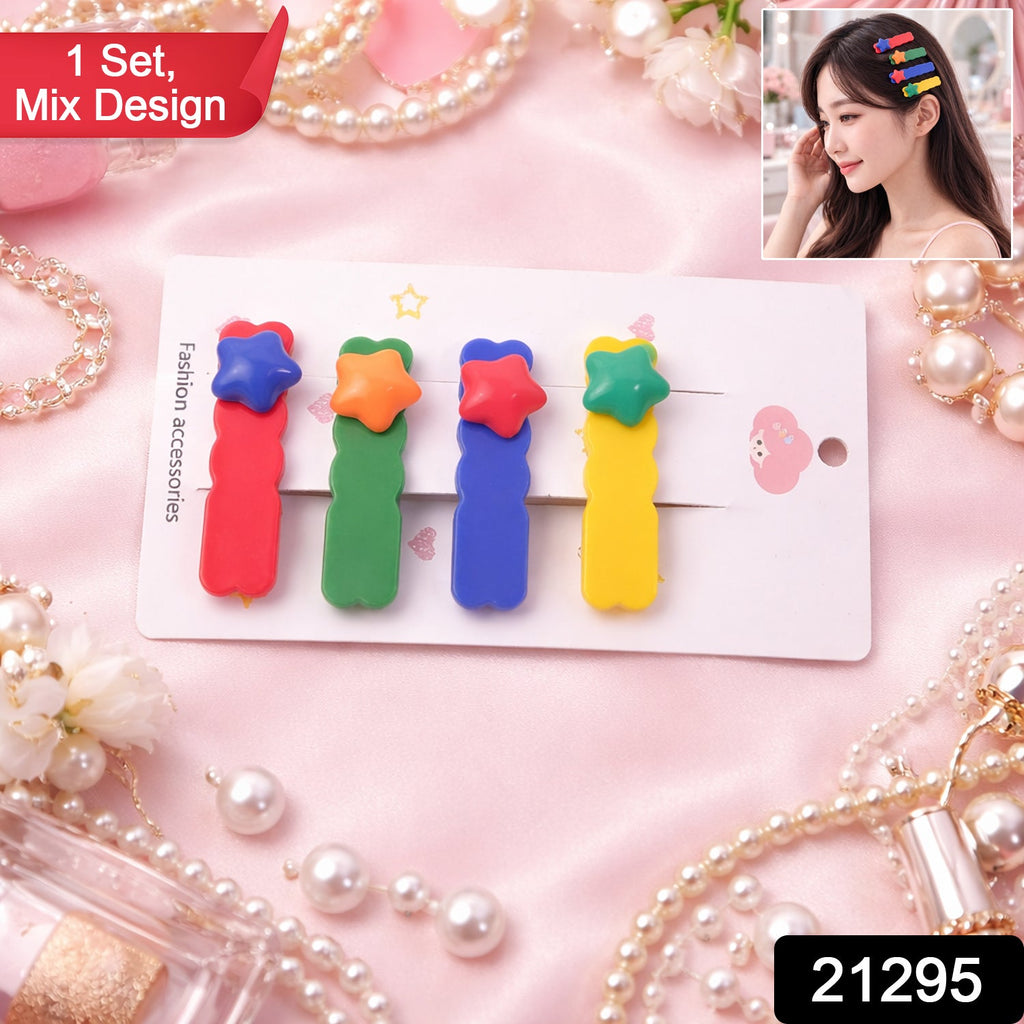 Bright and colorful snap hair pins for kids and girls