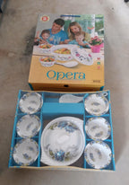 Versatile pudding serving set suitable for various occasions.
