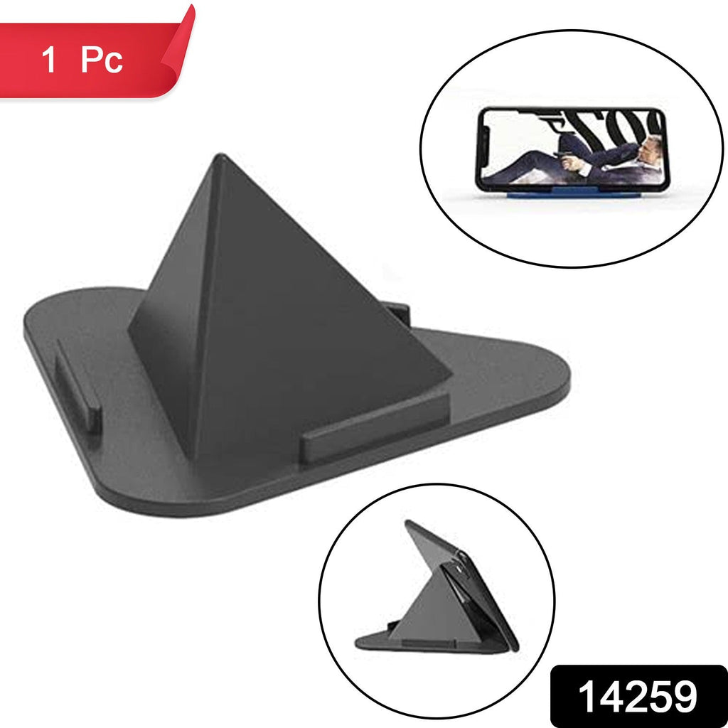 Black Pyramid Mobile Stand angled view highlighting adjustable angles