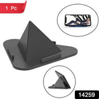 Black Pyramid Mobile Stand angled view highlighting adjustable angles