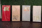 Detailed view of the unique self-closure mechanism on the premium gift envelopes.