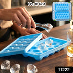 Ice cube mold tray with lid for easy freezing and removal