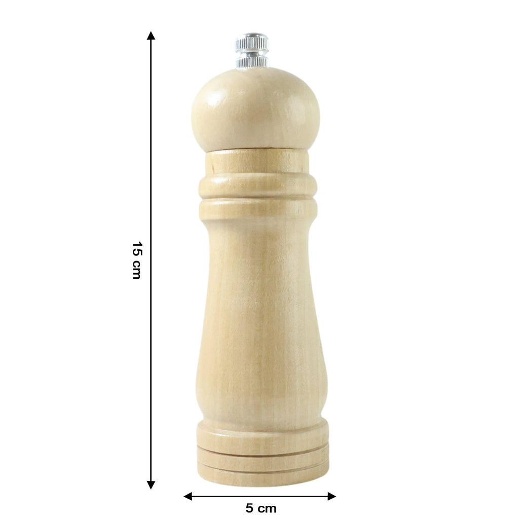 Classic spice grinder wooden manual pepper mill suitable for home kitchens