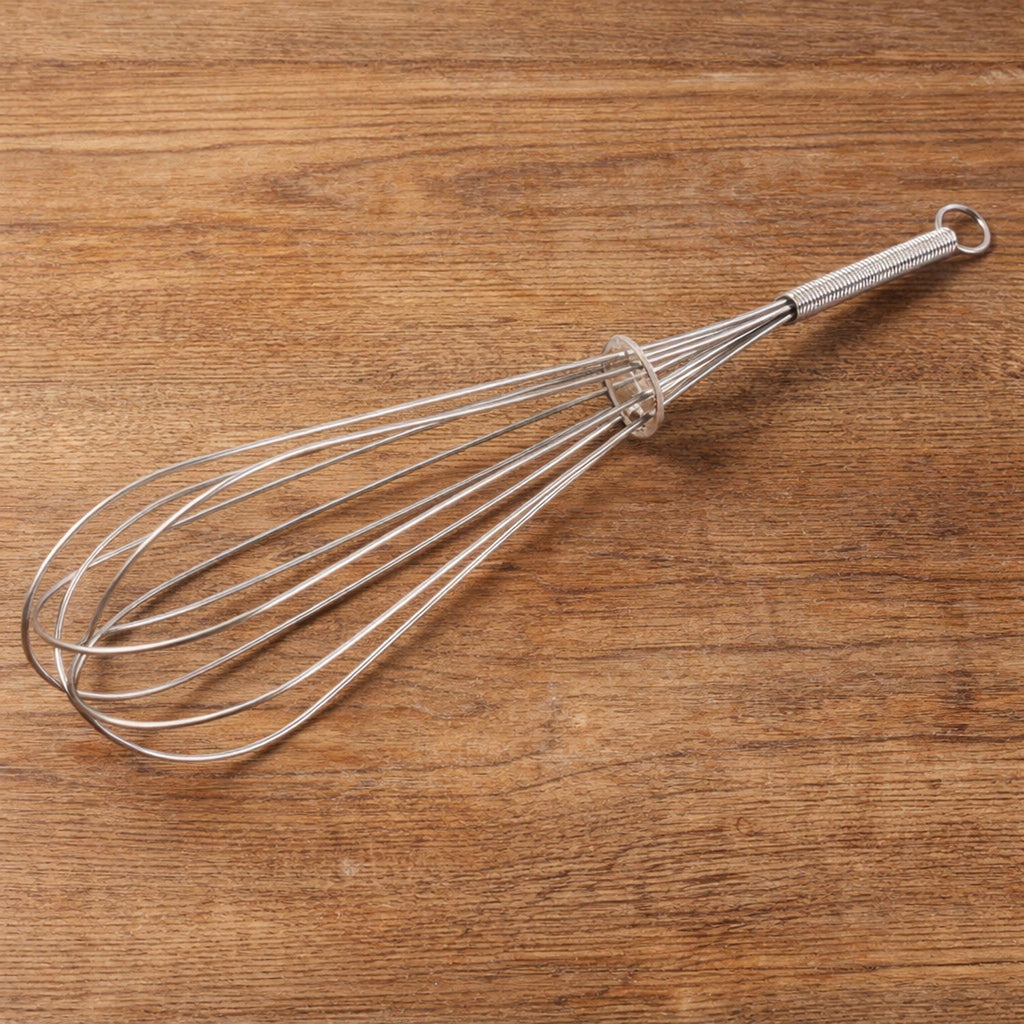 Durable stainless steel manual egg beater whisk for everyday use