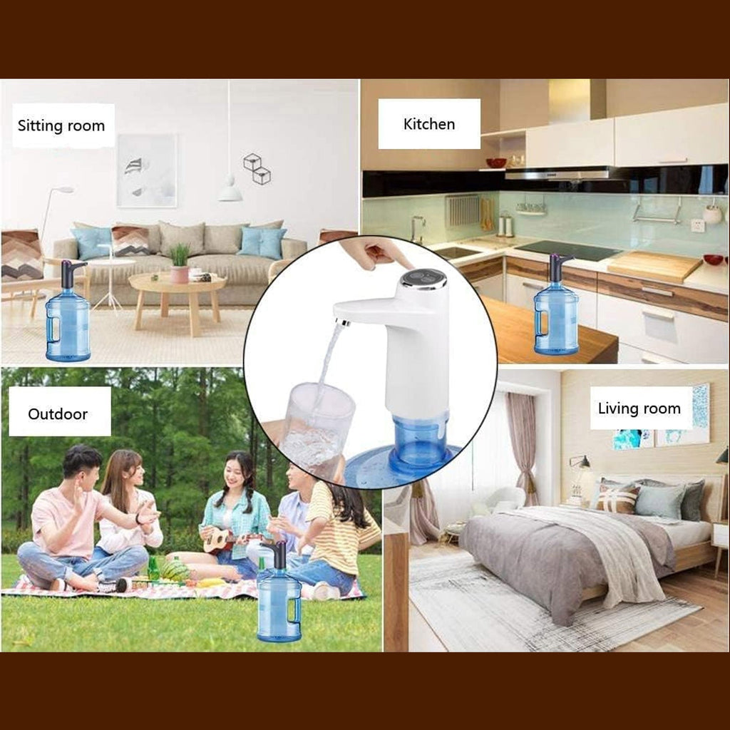 Simple 3-step installation guide for the Portable Water Dispenser pump.