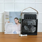Alternate angle view of  portable air cooler fan