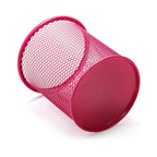 Metal mesh pen holder from Deskrova, ideal for efficient stationery storage.