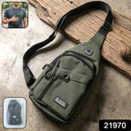 Crossbody sling bag with adjustable strap for travel