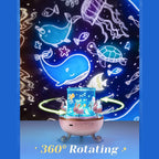 Starry sky and moon projection from Bunny Carousel Rotating LED Night Light