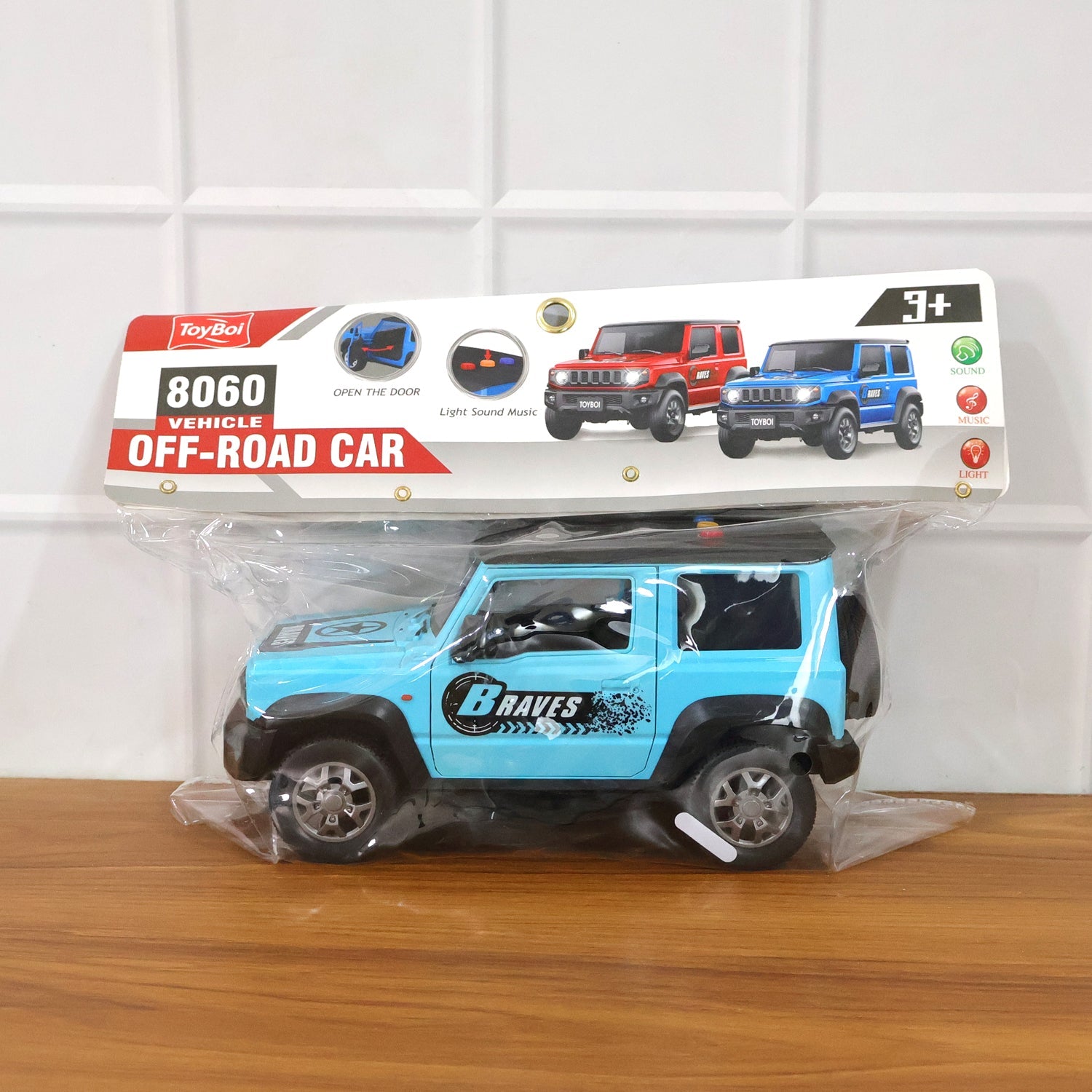Plastic off-road toy car for outdoor and indoor fun