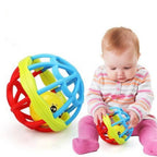 Three-piece baby rattle toy set promoting interactive play and motor skill development.