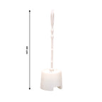 Top-down view of the Pro Clean toilet cleaning brush neatly stored in its holder.