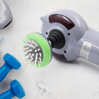 Sleek electric full body massager highlighting its compact and portable design.