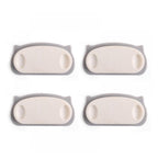 Set of pig plug cable holder clips with self-adhesive pads