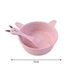 Lightweight baby bowl with spoon ideal for travel and daily use