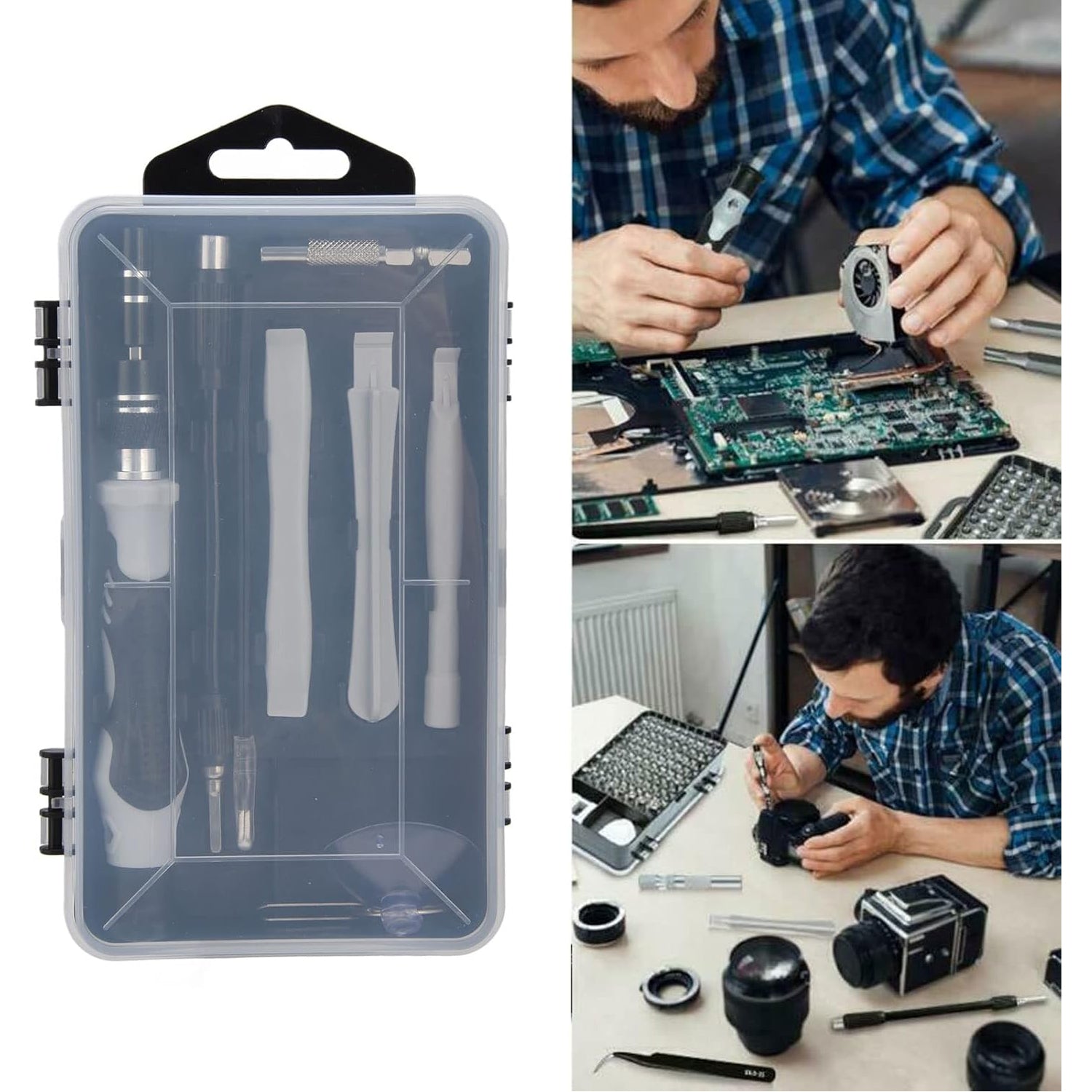MicroFix precision tools included in the 117-piece screwdriver kit