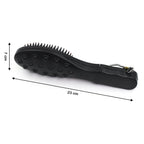 Side view of the electric hair massager comb in black.