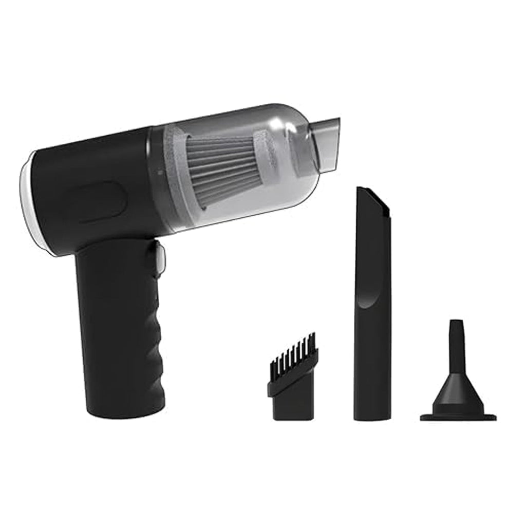 Front view of the sleek, wireless Mini Car Vacuum cleaner.