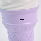 Compact cone shaped air freshener humidifier in purple color
