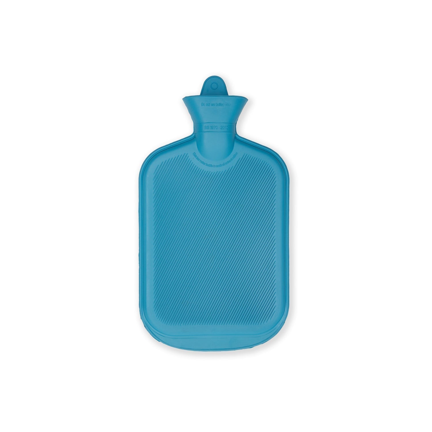 Durable rubber hot water bag with secure cap