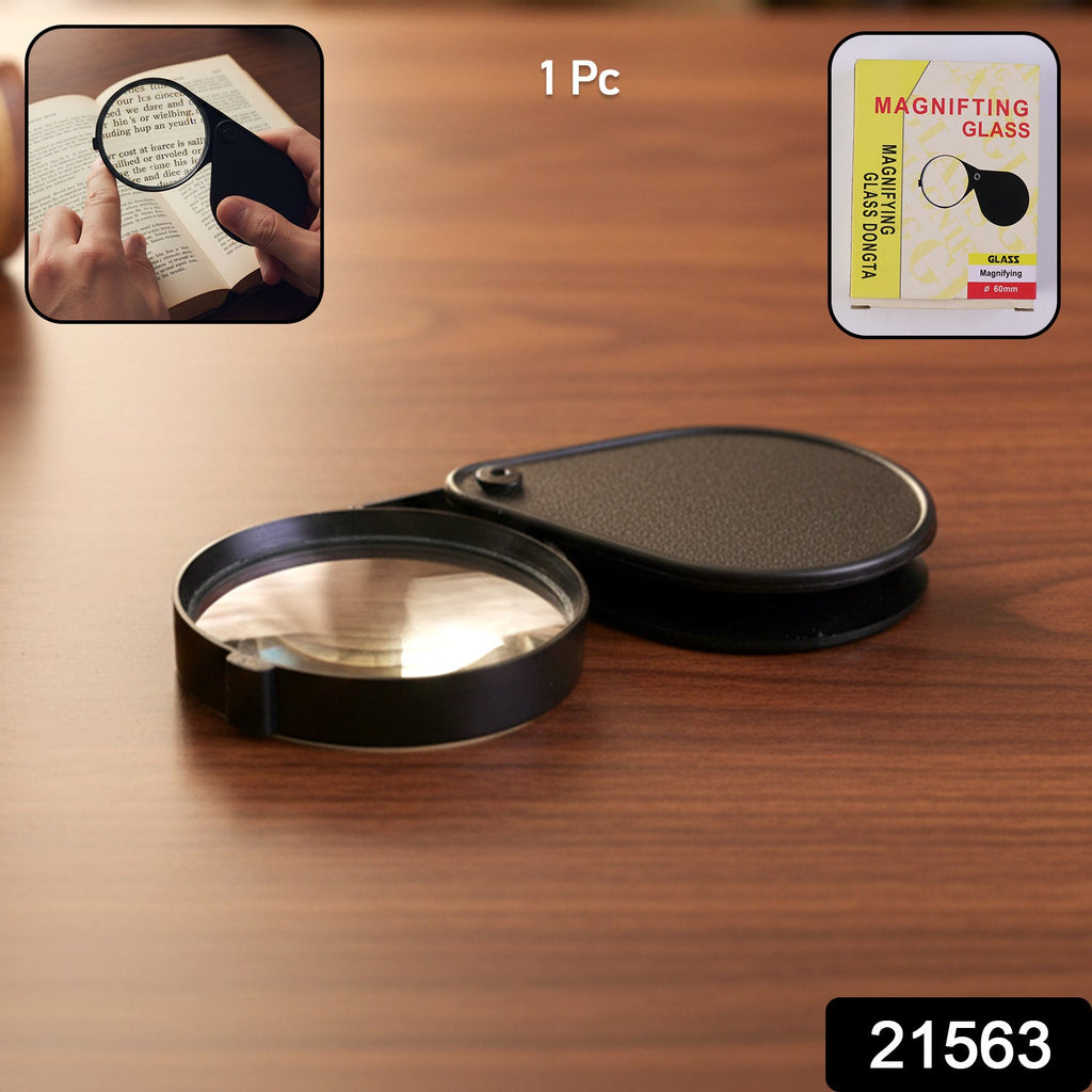 Reading magnifier lens tool ideal for documents and books