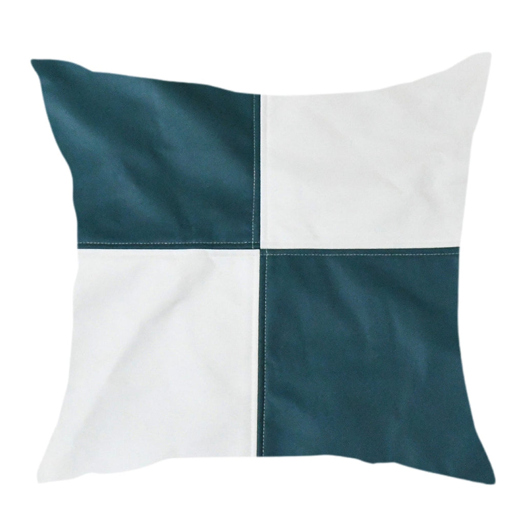 Multiple decorative throw pillow covers enhancing the comfort and style of a contemporary living room.