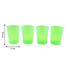Single clear reusable plastic tumbler against a clean white background.