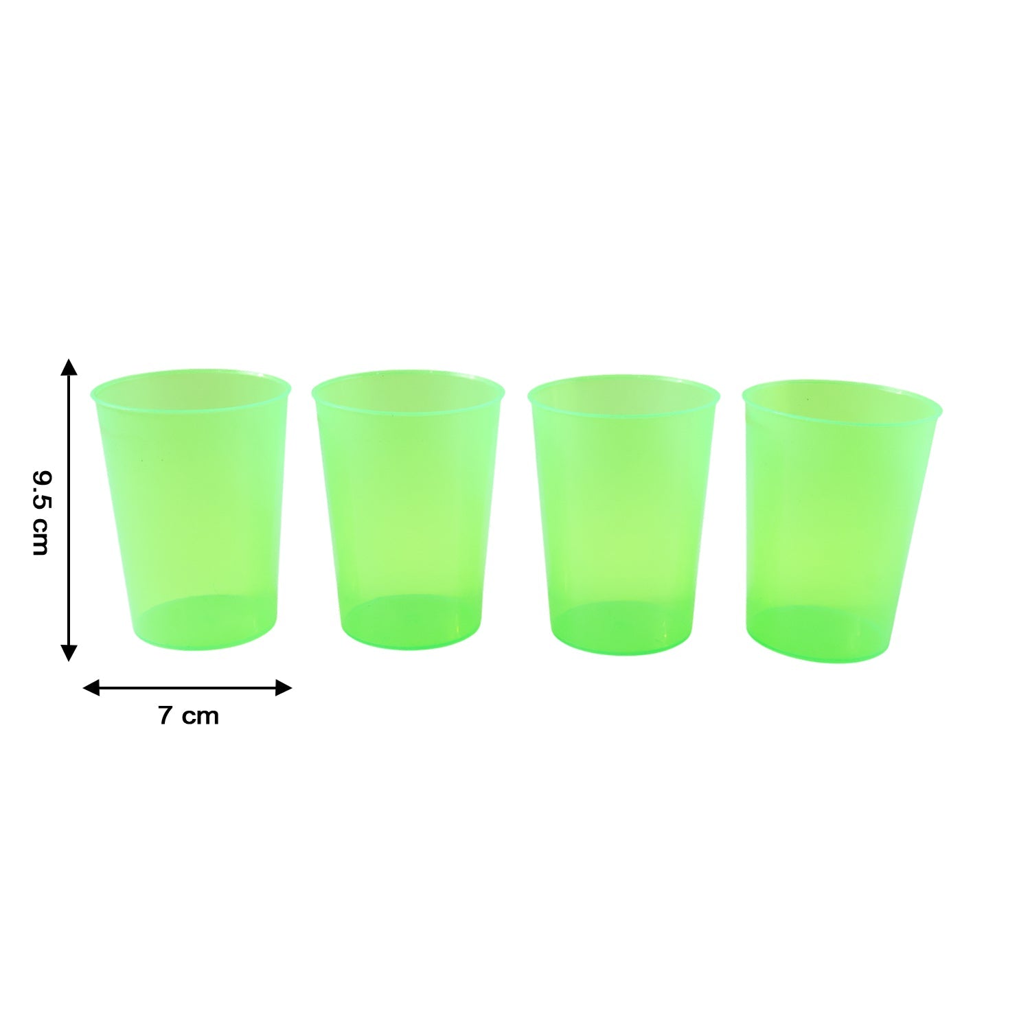 Single clear reusable plastic tumbler against a clean white background.