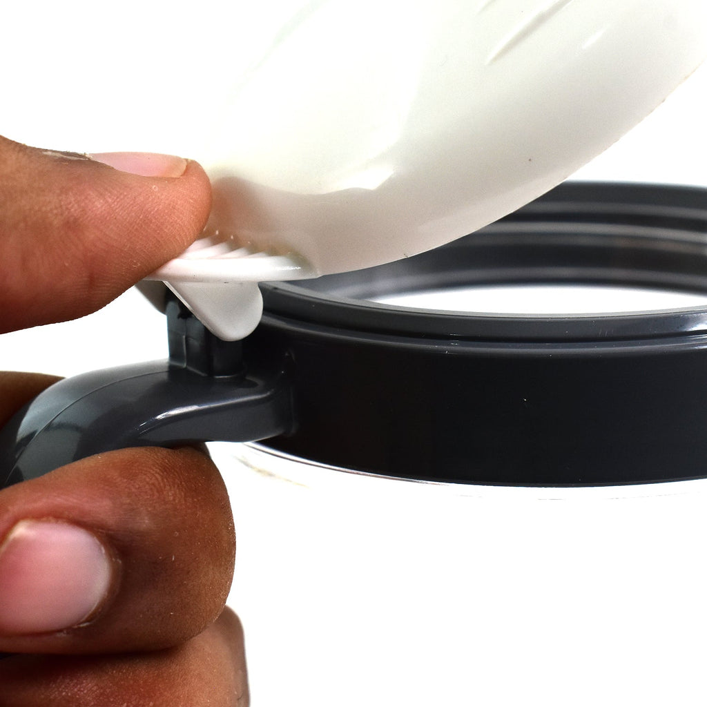 Side view of Apex unbreakable pickle container set with ergonomic handles