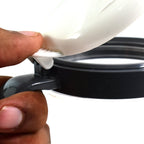 Side view of Apex unbreakable pickle container set with ergonomic handles