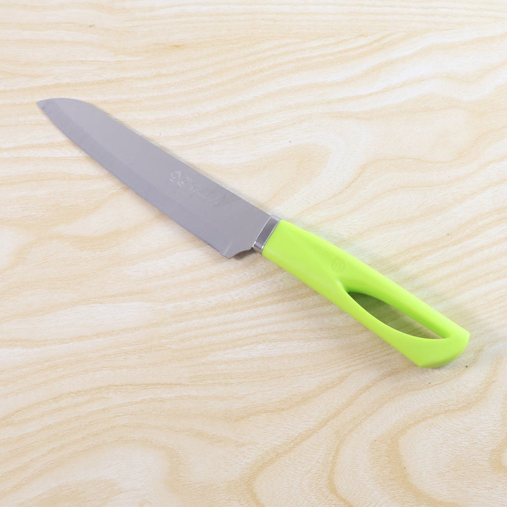 Compact and lightweight kitchen utility knife with stylish handle design