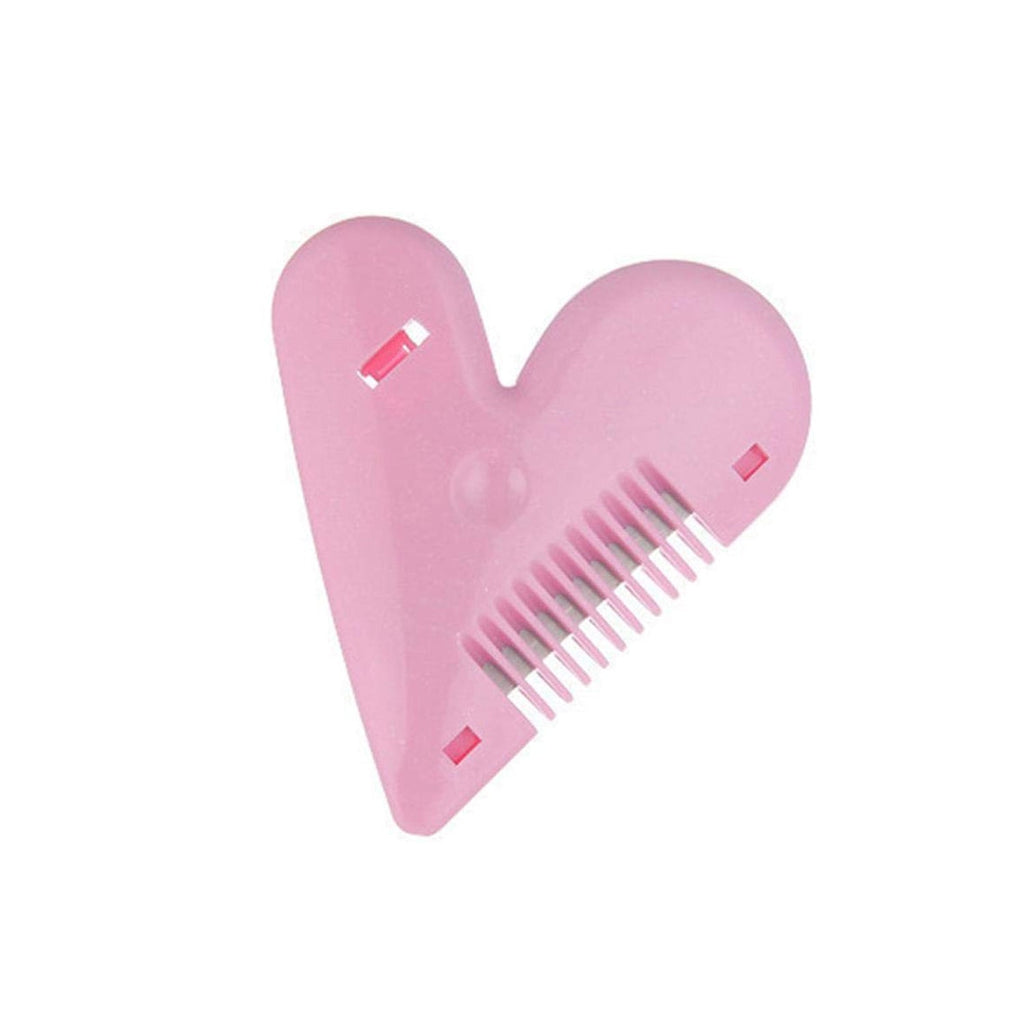Heart pattern hairdressing scissors showing ergonomic grip