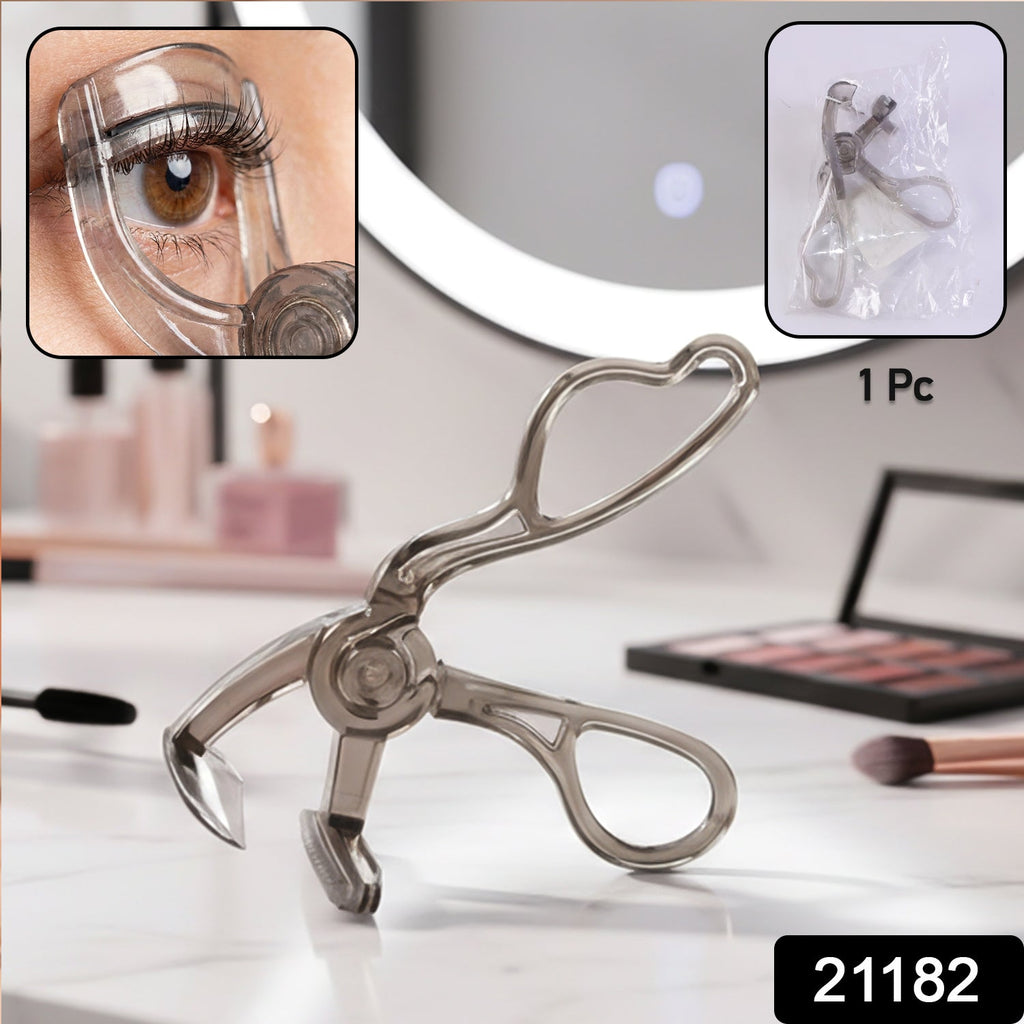 Manual eyelash curler showing ergonomic design for smooth lash curling