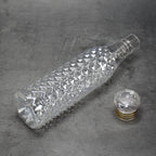 Complete set of three diamond cut water bottles for children, ideal for hydration.